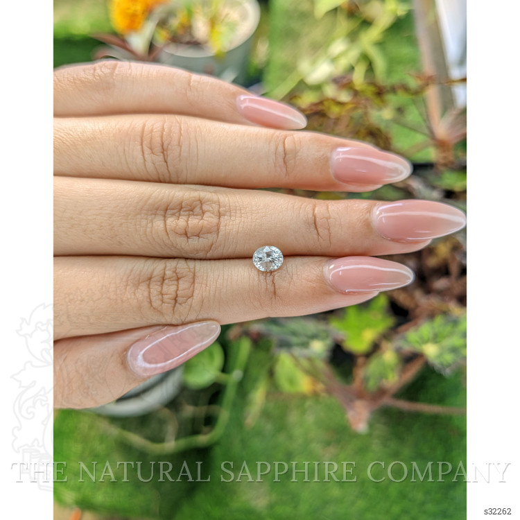 1.15 Ct. White Sapphire from Ceylon (Sri Lanka)