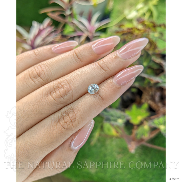 1.15 Ct. White Sapphire from Ceylon (Sri Lanka)