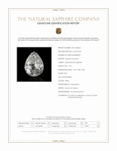 1.32 Ct. White Sapphire from Ceylon (Sri Lanka) Scan Report