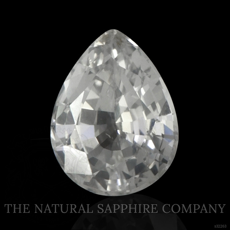 1.32 Ct. White Sapphire from Ceylon (Sri Lanka)