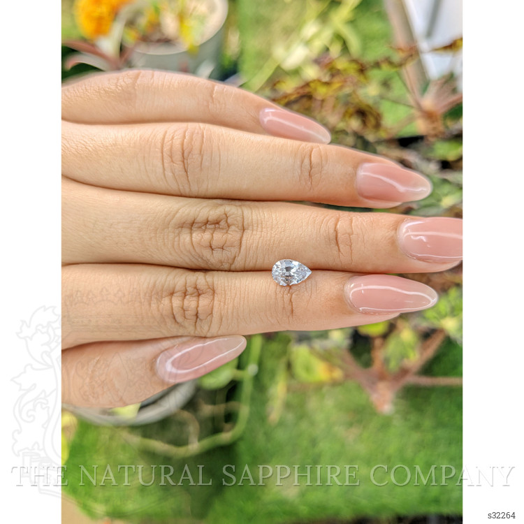 1.28 Ct. White Sapphire from Ceylon (Sri Lanka)