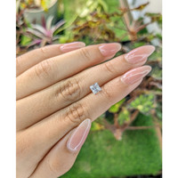 1.07 Ct. White Sapphire from Ceylon (Sri Lanka) Life Style