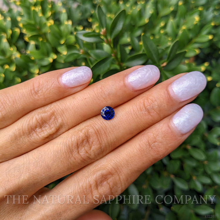 0.79 Ct. Blue Sapphire from Ceylon (Sri Lanka)