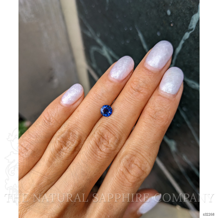 0.81 Ct. Blue Sapphire from Ceylon (Sri Lanka)