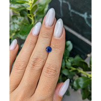 0.88 Ct. Blue Sapphire from Ceylon (Sri Lanka) Life Style