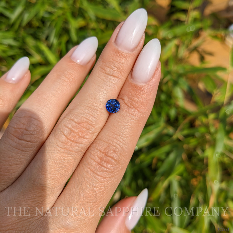 0.88 Ct. Blue Sapphire from Ceylon (Sri Lanka)