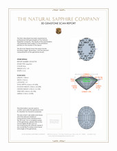 1.39 Ct. Blue Sapphire from Ceylon (Sri Lanka) 3 D Scan Report