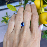 1.44 Ct. Blue Sapphire from Ceylon (Sri Lanka) Life Style