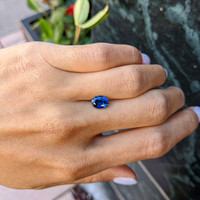 1.87 Ct. Blue Sapphire from Ceylon (Sri Lanka) Life Style