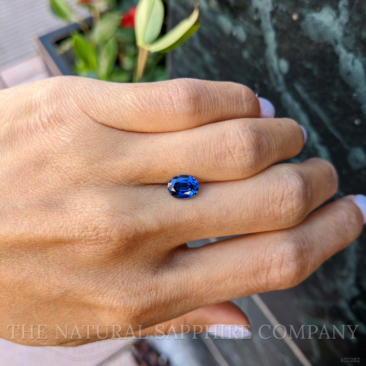 1.87 Ct. Blue Sapphire from Ceylon (Sri Lanka)