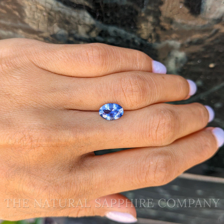2.02 Ct. Blue Sapphire from Ceylon (Sri Lanka)