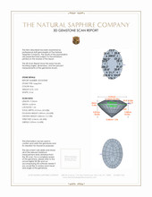 2.02 Ct. Blue Sapphire from Ceylon (Sri Lanka) 3 D Scan Report