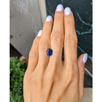 2.72 Ct. Blue Sapphire from Ceylon (Sri Lanka) Life Style