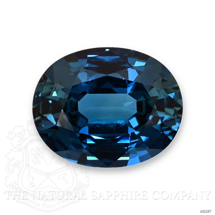 2.90 Ct. Greenish Blue Sapphire from Ceylon (Sri Lanka)