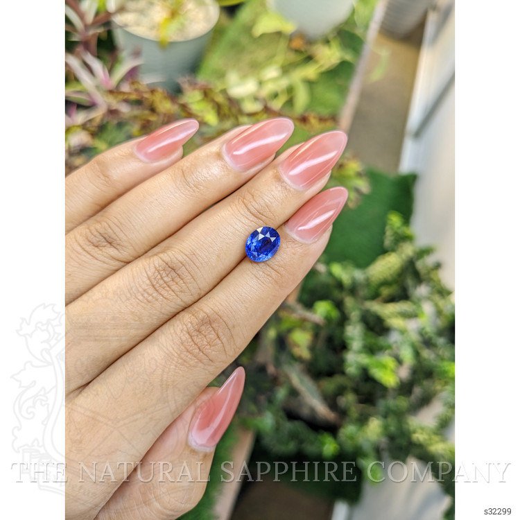 3.07 Ct. Blue Sapphire from Ceylon (Sri Lanka)