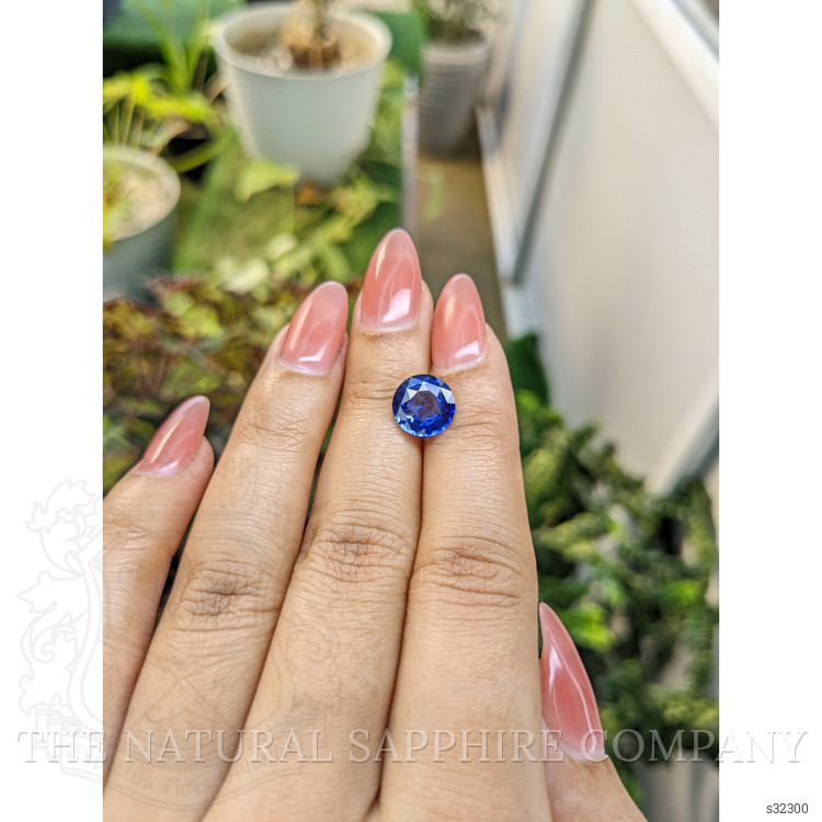 3.19 Ct. Blue Sapphire from Ceylon (Sri Lanka)