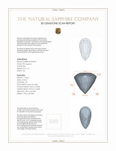 2.79 Ct. Blue Sapphire from Ceylon (Sri Lanka) 3 D Scan Report