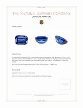 3.53 Ct. Blue Sapphire from Ceylon (Sri Lanka) Appraisal