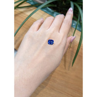 3.12 Ct. Blue Sapphire from Ceylon (Sri Lanka) Life Style