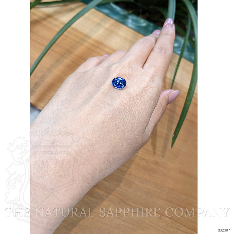 3.04 Ct. Blue Sapphire from Ceylon (Sri Lanka)
