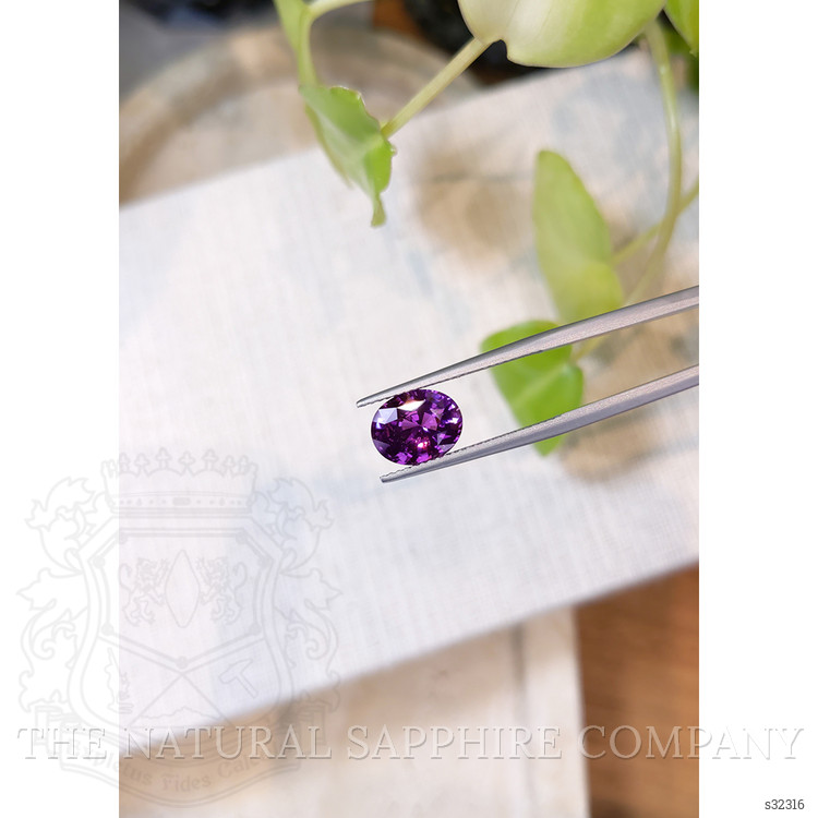 3.09 Ct. Purple Sapphire from Ceylon (Sri Lanka)