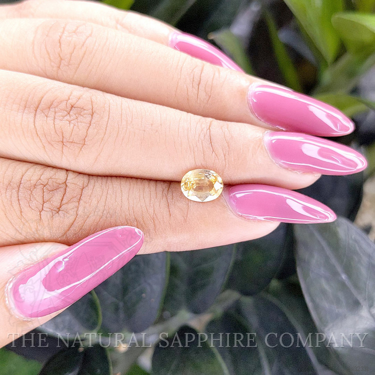 1.20 Ct. Orangish Yellow Sapphire from Madagascar
