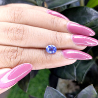 1.54 Ct. Purplish Blue Sapphire from Ceylon (Sri Lanka) Life Style