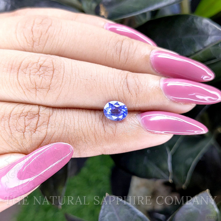 1.54 Ct. Purplish Blue Sapphire from Ceylon (Sri Lanka)