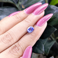 1.54 Ct. Purplish Blue Sapphire from Ceylon (Sri Lanka) Life Style