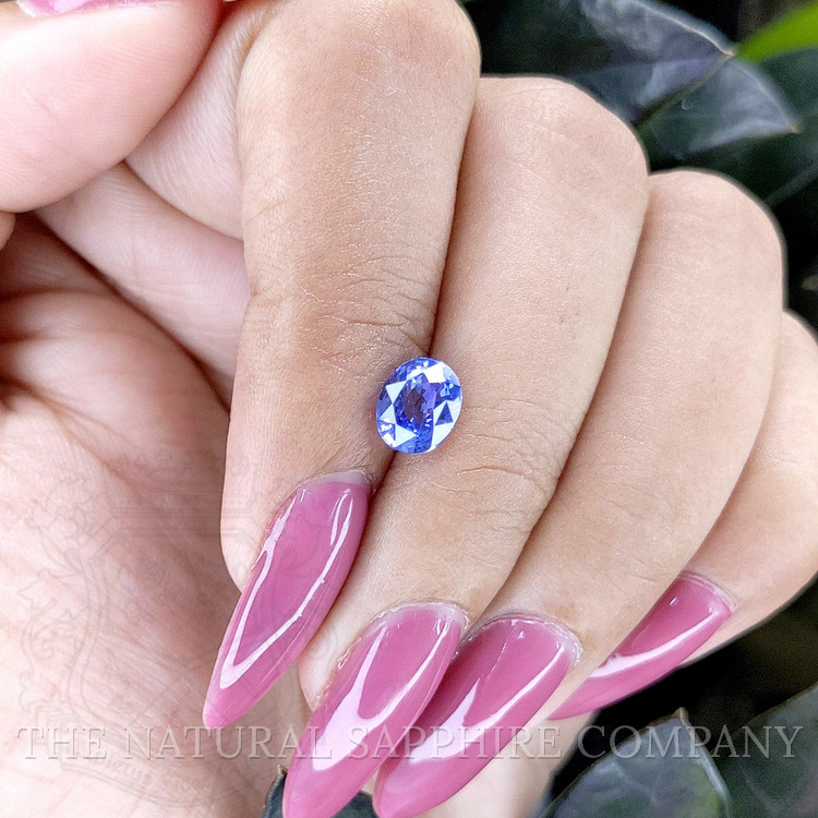 1.54 Ct. Purplish Blue Sapphire from Ceylon (Sri Lanka)