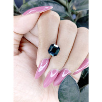 3.35 Ct. Bluish Green Sapphire from Madagascar Life Style