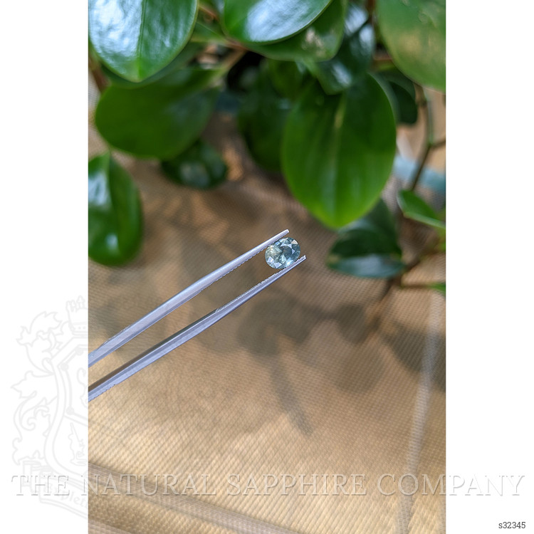 1.29 Ct. Greenish Blue Sapphire from Montana