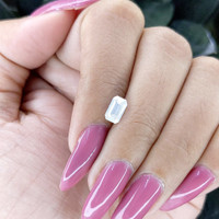 1.07 Ct. White Sapphire from Ceylon (Sri Lanka) Life Style