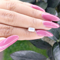 1.07 Ct. White Sapphire from Ceylon (Sri Lanka) Life Style