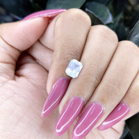 2.51 Ct. White Sapphire from Ceylon (Sri Lanka) Life Style
