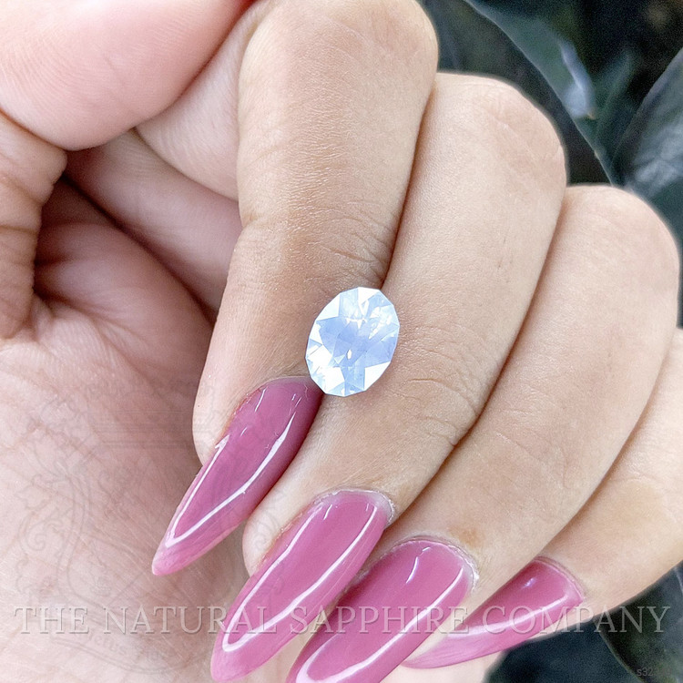 3.14 Ct. White Sapphire from Ceylon (Sri Lanka)