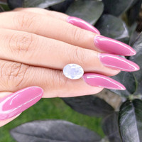 3.14 Ct. White Sapphire from Ceylon (Sri Lanka) Life Style