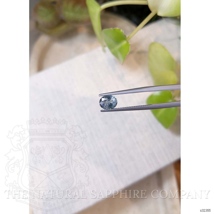 1.48 Ct. Greyish Blue Sapphire from Montana