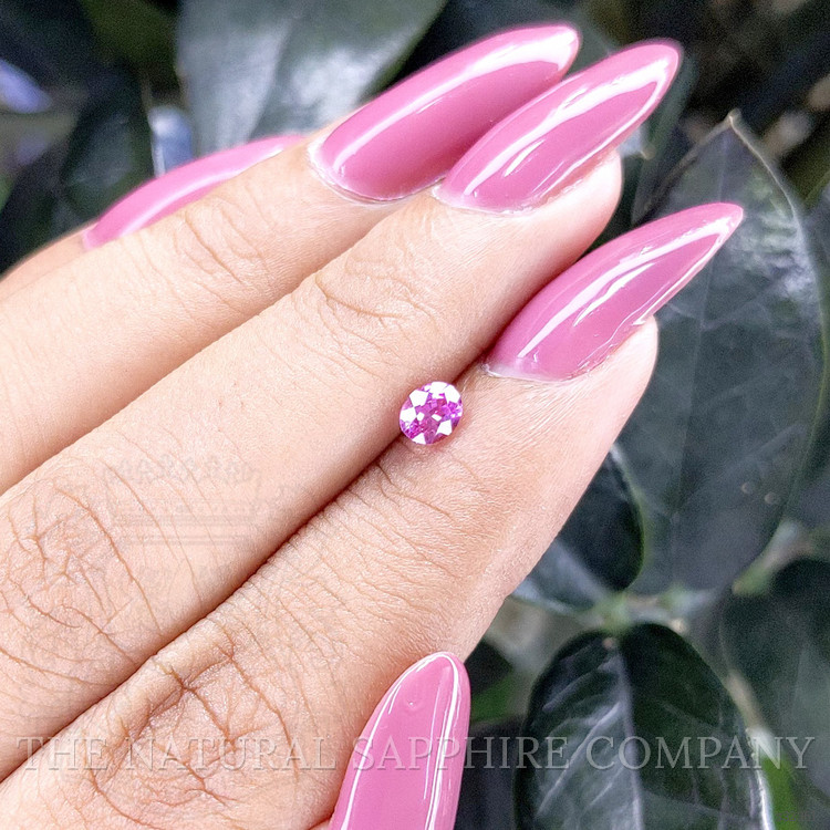 0.45 Ct. Purplish Pink Sapphire from Ceylon (Sri Lanka)