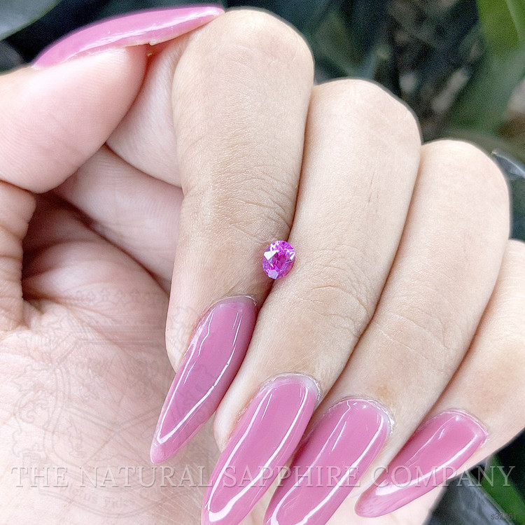 0.45 Ct. Purplish Pink Sapphire from Ceylon (Sri Lanka)