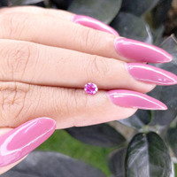 0.45 Ct. Purplish Pink Sapphire from Ceylon (Sri Lanka) Life Style