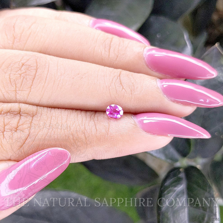 0.45 Ct. Purplish Pink Sapphire from Ceylon (Sri Lanka)