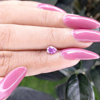 0.52 Ct. Pinkish Purple Sapphire from Ceylon (Sri Lanka) Life Style