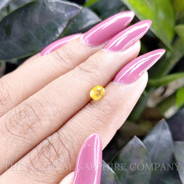 0.64 Ct. Yellow Sapphire from Ceylon (Sri Lanka)