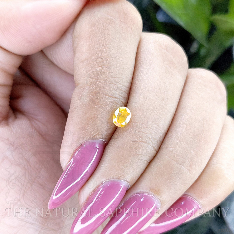 0.64 Ct. Yellow Sapphire from Ceylon (Sri Lanka)
