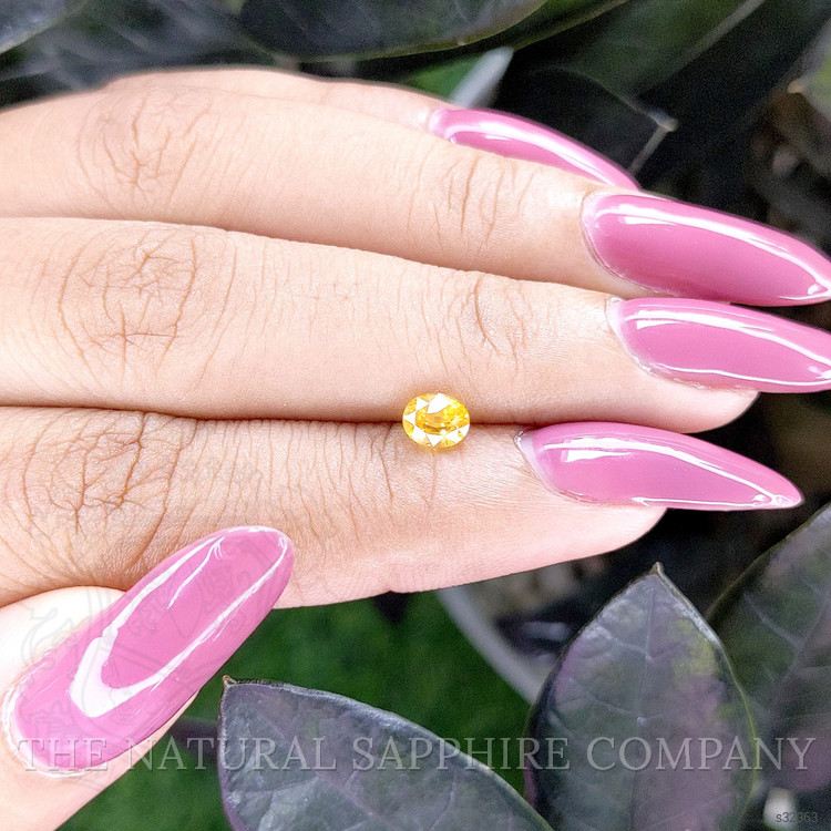 0.64 Ct. Yellow Sapphire from Ceylon (Sri Lanka)