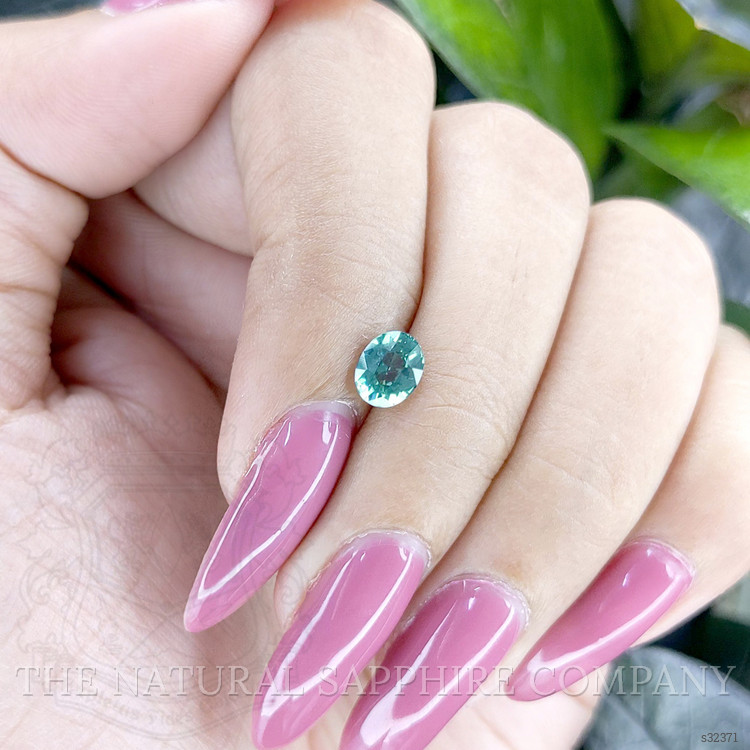 0.99 Ct. Greenish Blue Sapphire from Madagascar