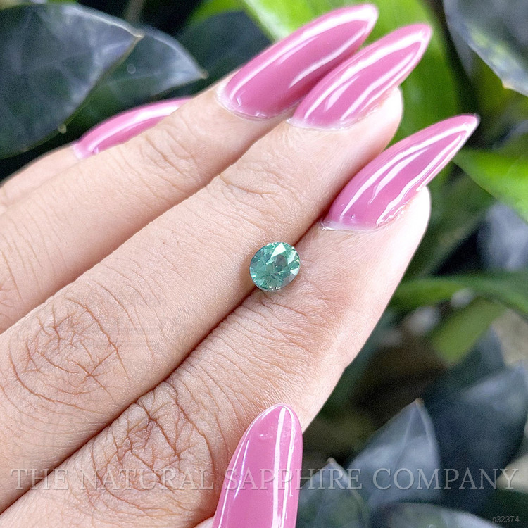 0.96 Ct. Bluish Green Sapphire from Madagascar