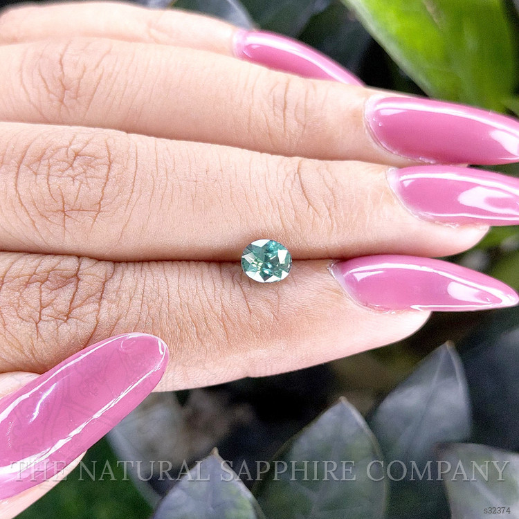 0.96 Ct. Bluish Green Sapphire from Madagascar