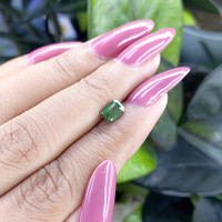 0.92 Ct. Bluish Green Sapphire from Madagascar Life Style